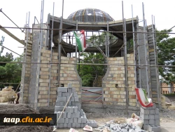 یادمان شهید گمنام با پیشرفت بیش از ۸۰ درصد در پردیس علامه امینی  14