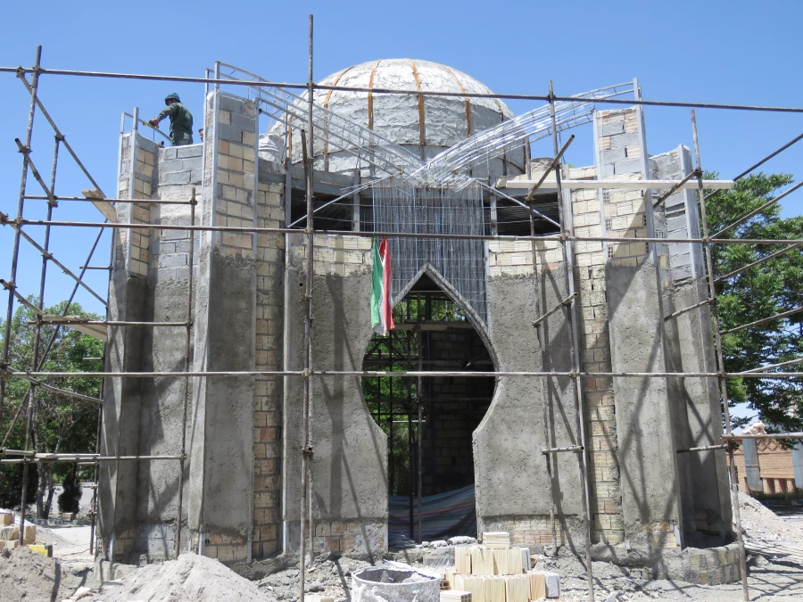 یادمان شهید گمنام با پیشرفت بیش از ۸۰ درصد در پردیس علامه امینی  15