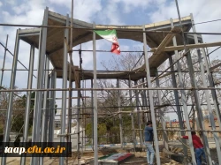 یادمان شهید گمنام با پیشرفت بیش از ۸۰ درصد در پردیس علامه امینی  17