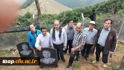 اردوی  علمی و فرهنگی ویژه اساتید و کارکنان پردیس علامه امینی(ره) به منطقه معراج شهدای خدمت در جنگلهای ورزقان برگزار گردید . 4