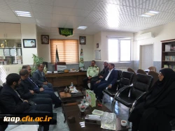 دیدار رئیس دانشگاه فرهنگیان پردیس علامه امینی تبریز و هیئت همراه با سردار شهبازی 2