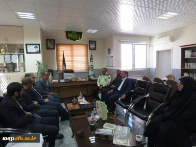 دیدار رئیس دانشگاه فرهنگیان پردیس علامه امینی تبریز و هیئت همراه با سردار شهبازی