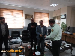 دیدار رئیس دانشگاه فرهنگیان پردیس علامه امینی تبریز و هیئت همراه با سردار شهبازی 7