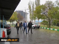  مشاورمحترم شهردار تبریز جناب آقای جعفرزاده و جناب آقای کریمی معاونت توسعه منابع و اموردانشجویی و شهردارناحیه 2 منطقه 3  از پردیس علامه امینی تبریز بازدید کردند. 2