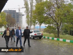  مشاورمحترم شهردار تبریز جناب آقای جعفرزاده و جناب آقای کریمی معاونت توسعه منابع و اموردانشجویی و شهردارناحیه 2 منطقه 3  از پردیس علامه امینی تبریز بازدید کردند. 2