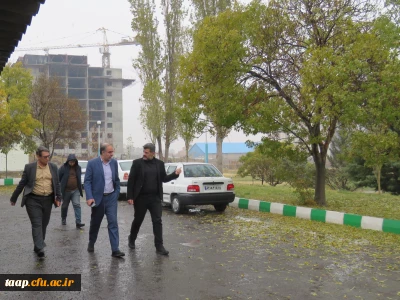  مشاورمحترم شهردار تبریز جناب آقای جعفرزاده و جناب آقای کریمی معاونت توسعه منابع و اموردانشجویی و شهردارناحیه 2 منطقه 3  از پردیس علامه امینی تبریز بازدید کردند.