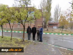  مشاورمحترم شهردار تبریز جناب آقای جعفرزاده و جناب آقای کریمی معاونت توسعه منابع و اموردانشجویی و شهردارناحیه 2 منطقه 3  از پردیس علامه امینی تبریز بازدید کردند. 6