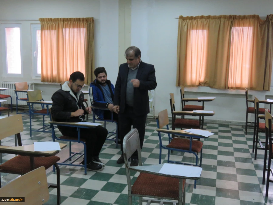 دکتر عباس زاده ریاست پردیس علامه امینی تبریز به همراه معاونین و کارشناس مسئولان از کیفیت برگزاری امتحانات نیمسال اول دی ماه 1403 بازدید کردند. 2