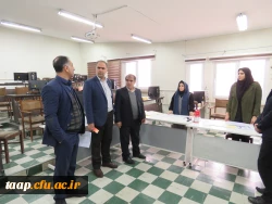 دکتر عباس زاده ریاست پردیس علامه امینی تبریز به همراه معاونین و کارشناس مسئولان از کیفیت برگزاری امتحانات نیمسال اول دی ماه 1403 بازدید کردند. 5