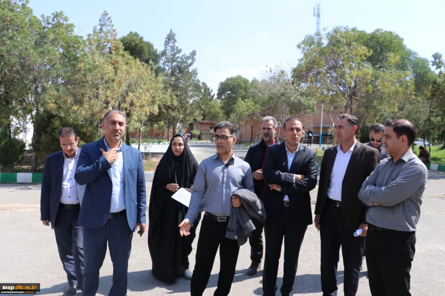 بازدید کارگروه عمران سازمان مرکزی از دانشگاه فرهنگیان پردیس علامه امینی 2