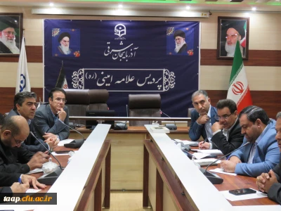 جلسه شورای دانشجویی و سرپرستی پردیس علامه امینی تبریز 