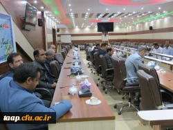  برگزاری جلسه  شورای اداری پردیس علامه امینی تبریز در سالن شمس پردیس
 2