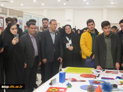 بازدید از دست سازه های دانشجومعلمان در ششمین همایش ملی ریاضی در پردیس فاطمه الزهرا(س) تبریز