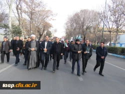 حضور پر شور خانواده ولایتمدار دانشگاه فرهنگیان آذربایجان شرقی در راهپیمایی محکومیت اغتشاشگران آمریکایی و صهیونیستی 7