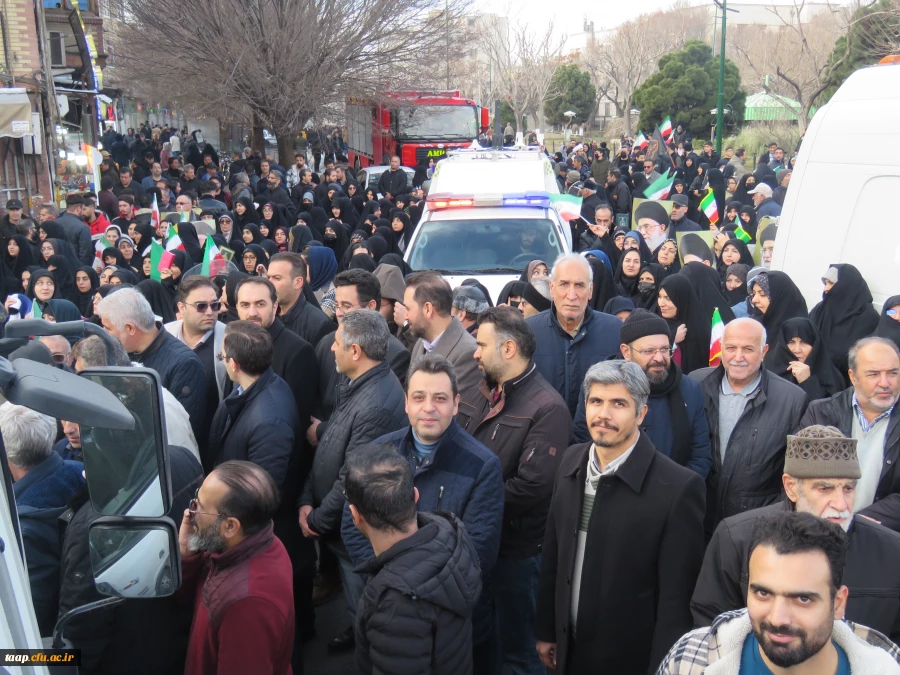 حضور پر شور خانواده ولایتمدار دانشگاه فرهنگیان آذربایجان شرقی در راهپیمایی محکومیت اغتشاشگران آمریکایی و صهیونیستی 10