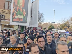 حضور پر شور خانواده ولایتمدار دانشگاه فرهنگیان آذربایجان شرقی در راهپیمایی محکومیت اغتشاشگران آمریکایی و صهیونیستی 14