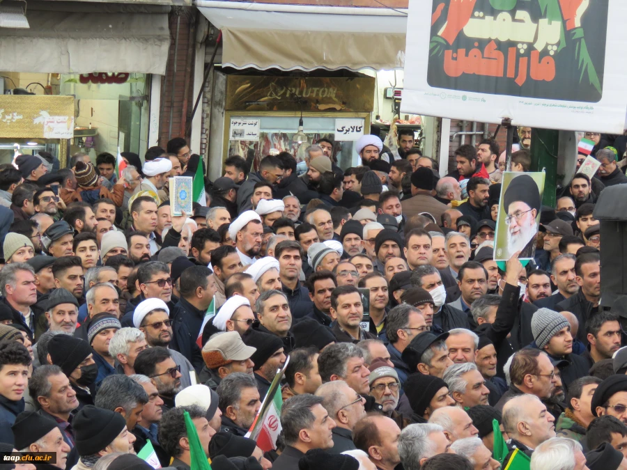 حضور پر شور خانواده ولایتمدار دانشگاه فرهنگیان آذربایجان شرقی در راهپیمایی محکومیت اغتشاشگران آمریکایی و صهیونیستی 19