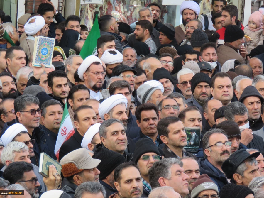 حضور پر شور خانواده ولایتمدار دانشگاه فرهنگیان آذربایجان شرقی در راهپیمایی محکومیت اغتشاشگران آمریکایی و صهیونیستی 20