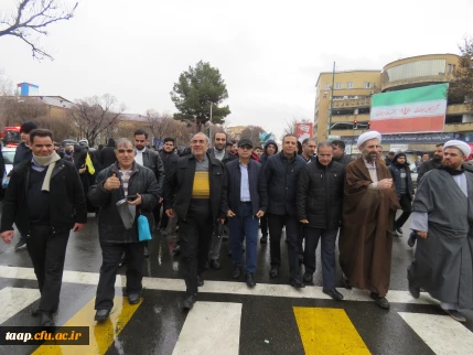 حضور پر شور خانواده ولایتمدار دانشگاه فرهنگیان آذربایجان شرقی در راهپیمایی 22 بهمن ماه 1404