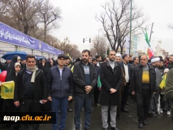 حضور پر شور خانواده ولایتمدار دانشگاه فرهنگیان آذربایجان شرقی در راهپیمایی 22 بهمن ماه 1404 11