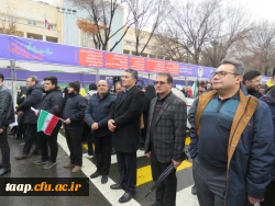 حضور پر شور خانواده ولایتمدار دانشگاه فرهنگیان آذربایجان شرقی در راهپیمایی 22 بهمن ماه 1404 15