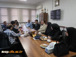 جلسه بررسی مشکلات آموزشی دانشگاه در اتاق ریاست پردیس علامه امینی برگزار شد. 3