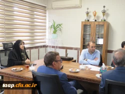 جلسه بررسی مشکلات آموزشی دانشگاه در اتاق ریاست پردیس علامه امینی برگزار شد. 4