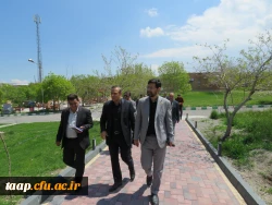 بازدید معاون فرهنگی دانشگاه از پردیس علامه امینی  8